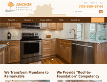 Tablet Screenshot of anchorpropertyservices.com